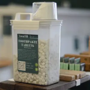 Tootpaste Tablets Available in Peppermint and Bubblegum Flavors. With Xylitol. Fluoride Free