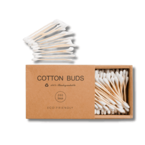 bamboo & cotton swabs – 200pk | plastic free box