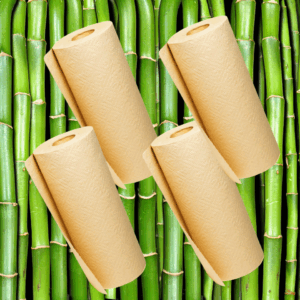bamboo paper towels panda eco paper | unbleached | toxin free & compostable – sold by the roll