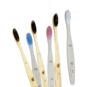 bamboo charcoal toothbrush – adult & kids | compostable