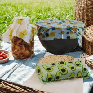 plant based wax food wraps – 3 pack | vegan | reusable | biodegradable