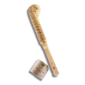 coconut bottle cleaning brush | multipurpose + plastic free