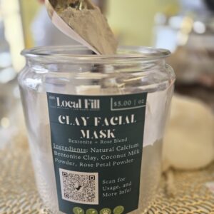 clay face mask, Bentonite Rose Blend