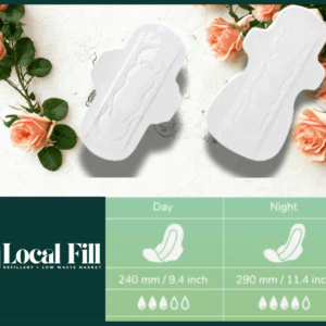 organic cotton ultrathin pads – tampon tribe day or night sold individually