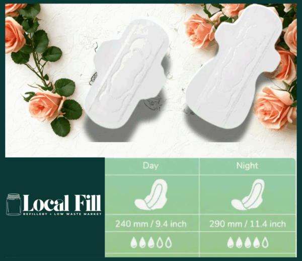 organic cotton ultrathin pads – tampon tribe day or night sold individually