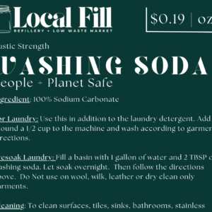 Washing Soda – 100% Sodium Carbonate – Refillable Cleaning Booster